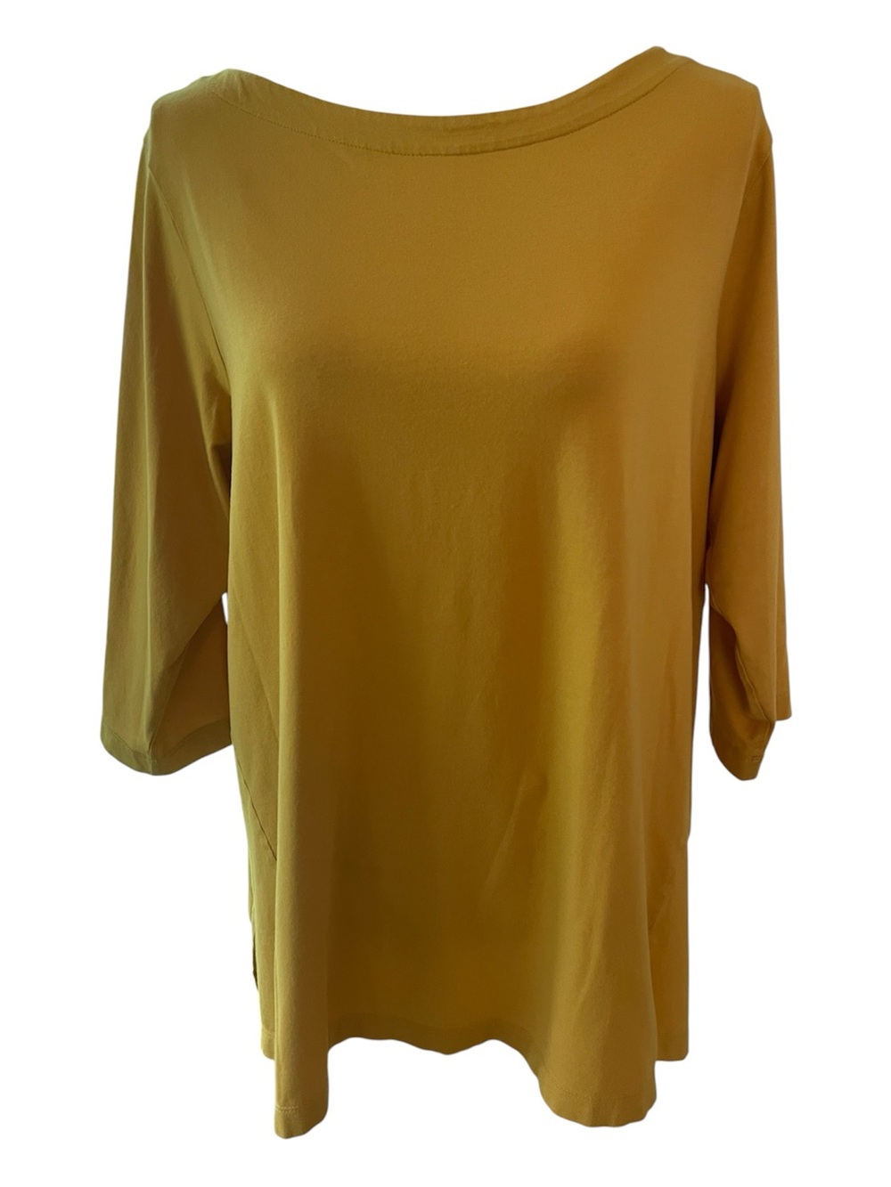 J. Jill Luxe Supima Gold ¾ Sleeve Tunic Top . Size XLP